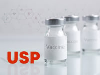 vaccine vials with USP